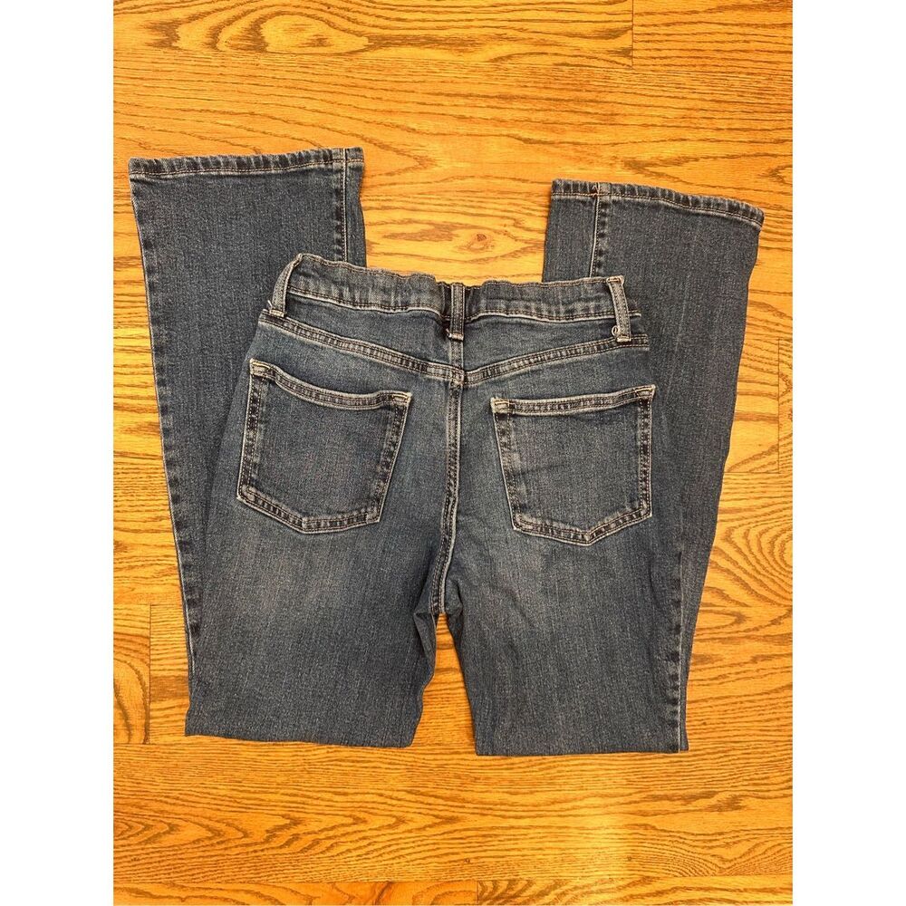 Old Navy Medium Wash Blue High Rise Flare Jeans Size 16 With Waist Adjuster - Picture 4 of 4
